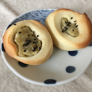 冷蔵庫で低温発酵☆蜂蜜×お芋パン